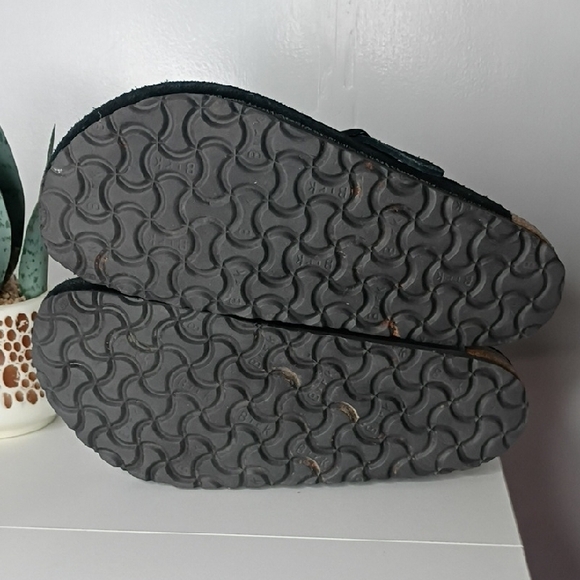 Birkenstock Boston Shearling Clogs Black Suede Leather Size 39 (US Women's 8) - Picture 4 of 12